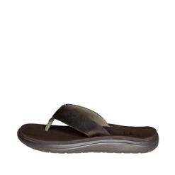 Teva Zehentrenner Sandale Voya Flip Leather Outdoorsandalen - Dunkelbraun