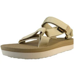 Teva 19 Teva Damen Trekking Sandalen Sandalen Midform Universal 1090969 Beige INCN Incense Polyester Mit EVA Klassische Sandalen - Beige